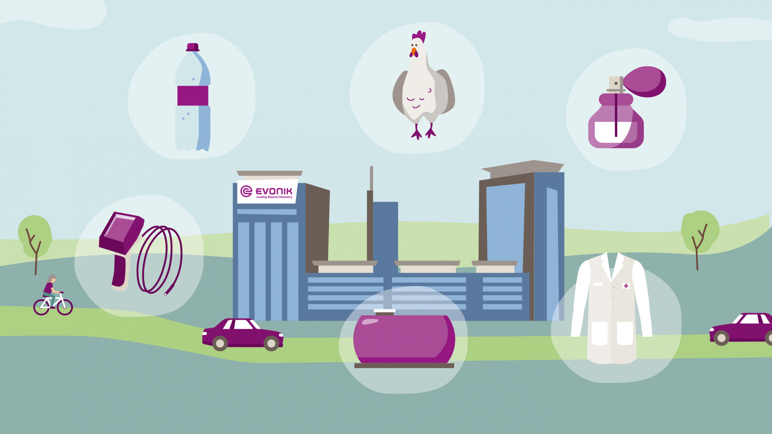 Evonik Active Oxygens produces peracetic acid for a range of applications and industries, from aseptic packaging to poultry processing and water treatment.