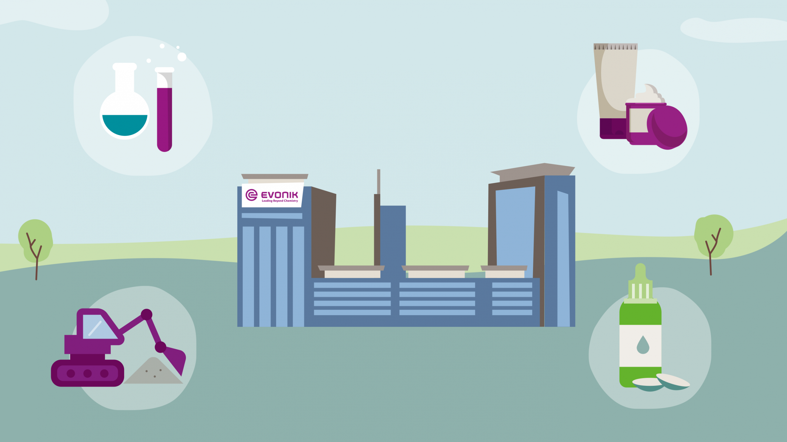 Evonik Active Oxygens produces persulfates for a range of applications and industries, from soil remediation and the cosmetics industry to chemical synthesis.